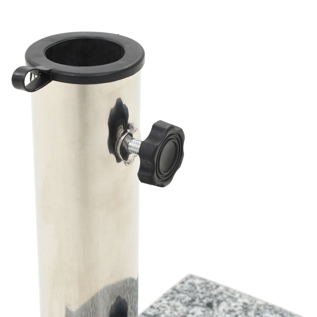 Maison Exclusive - Sonnenschirmständer Granit 10 Kg Gebogen Grau