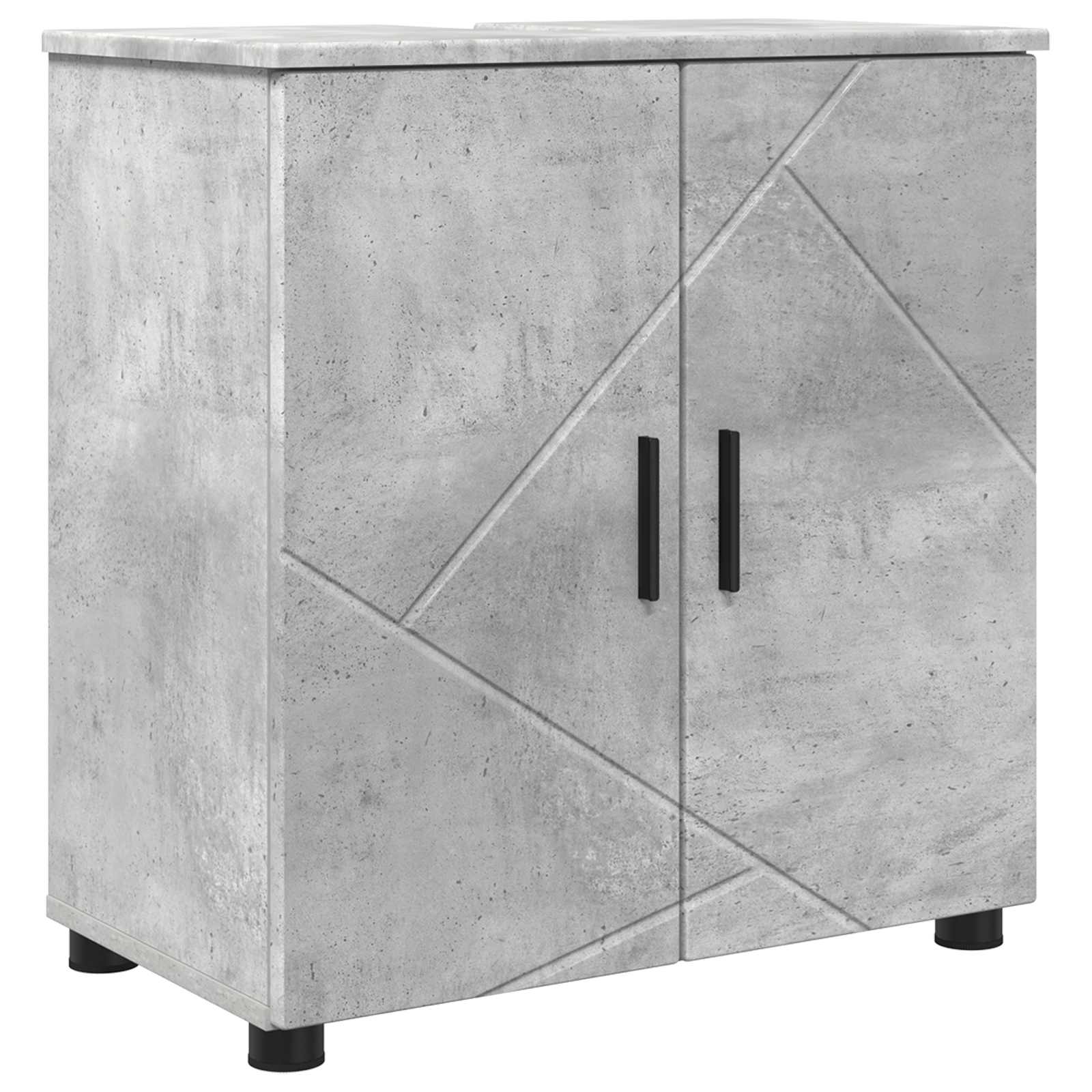Maison Exclusive - Badezimmerschrank Beton Grau 61 X 35 X 64 Cm