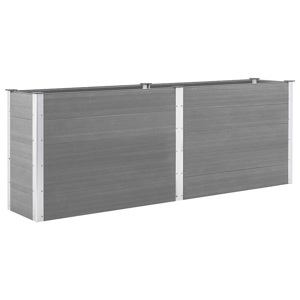 Maison Exclusive - Garten-hochbeet 250 X 50 X 91 Cm Wpc Grau
