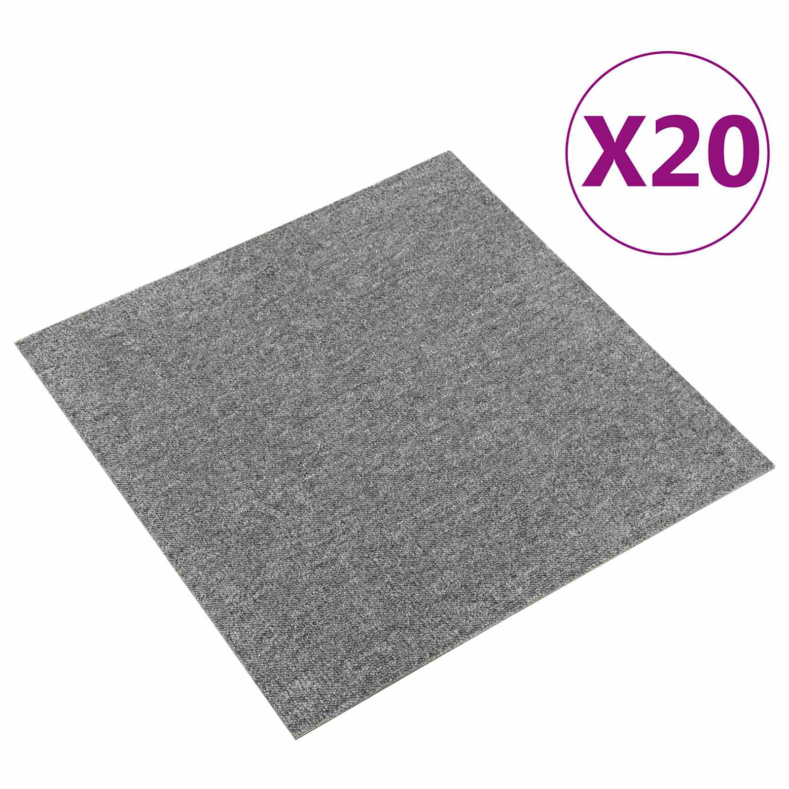 Maison Exclusive - Teppich 20 Stk. Grau 50 X 50 Cm 100% Polypropy