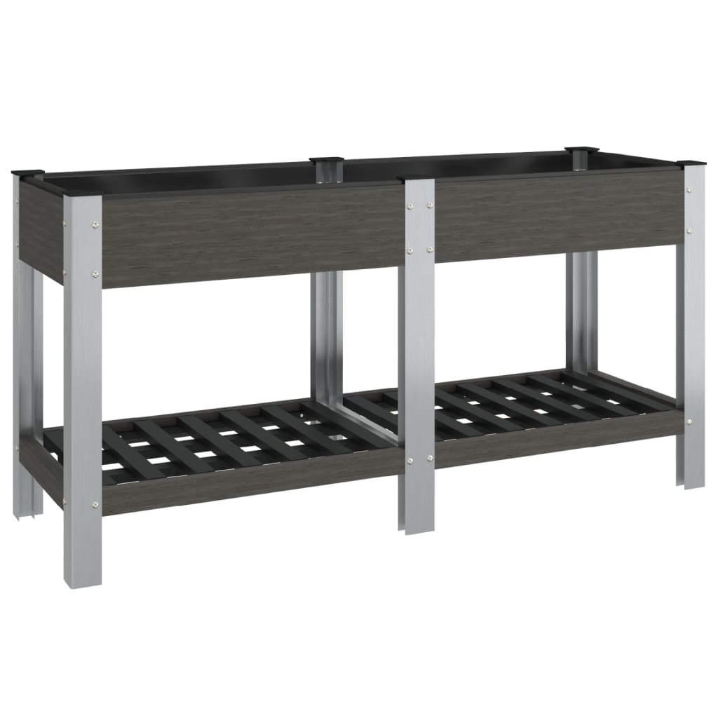Maison Exclusive - Garten-hochbeet Mit Ablage Grau 175x50x75 Cm W