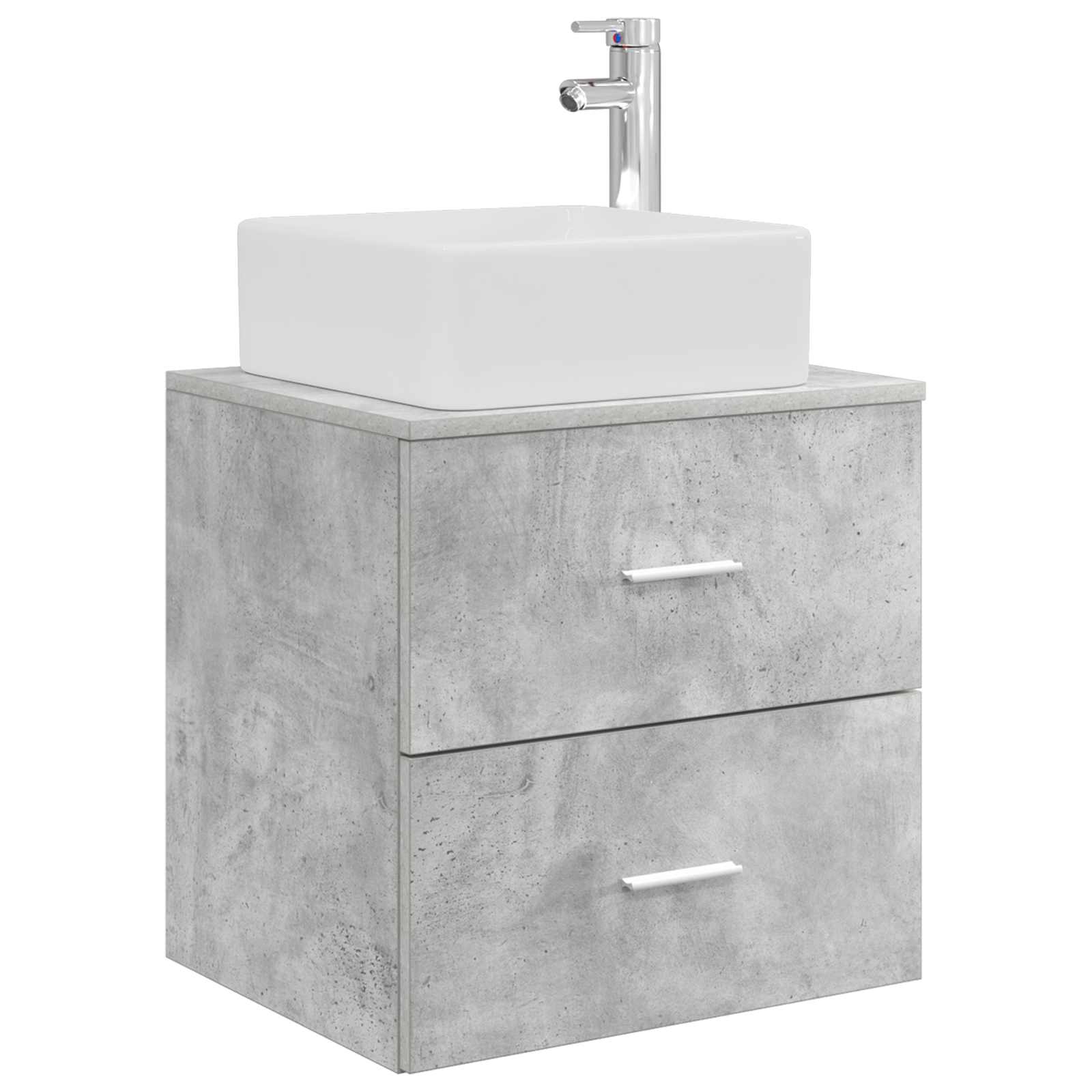 Maison Exclusive - Wandmontierte Waschtisch Betongrau 53 X 34,5 X