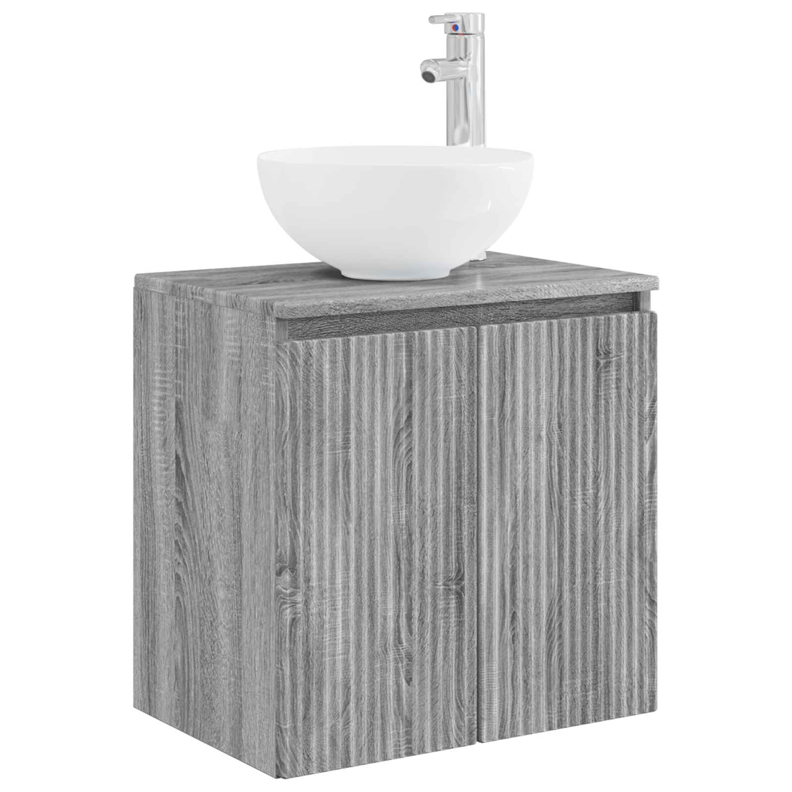 Maison Exclusive - Wandmontierte Waschtisch Sonoma-grau 49,5 X 41