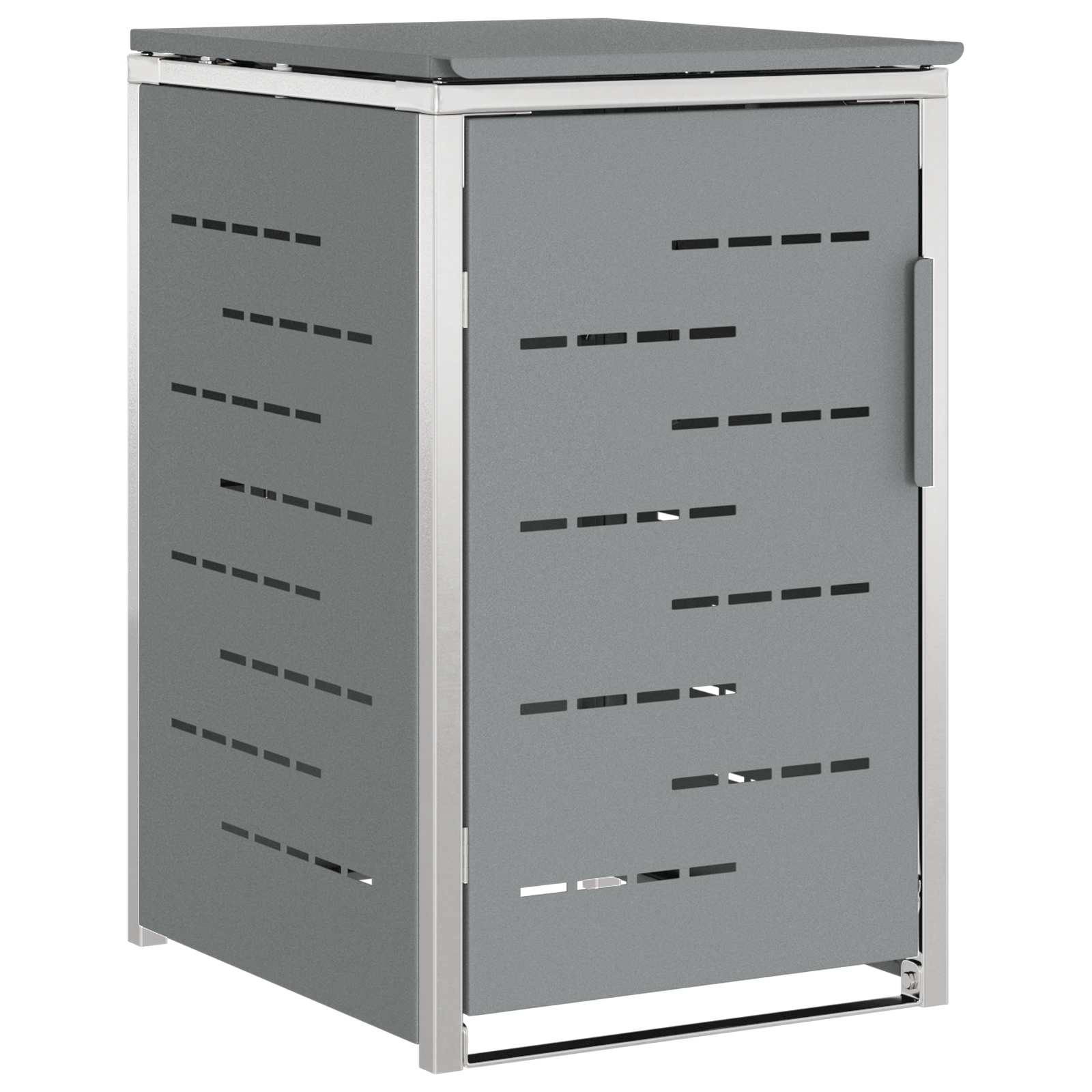 Maison Exclusive - Mülltonnenbox Für 1 Behälter 240l Grau