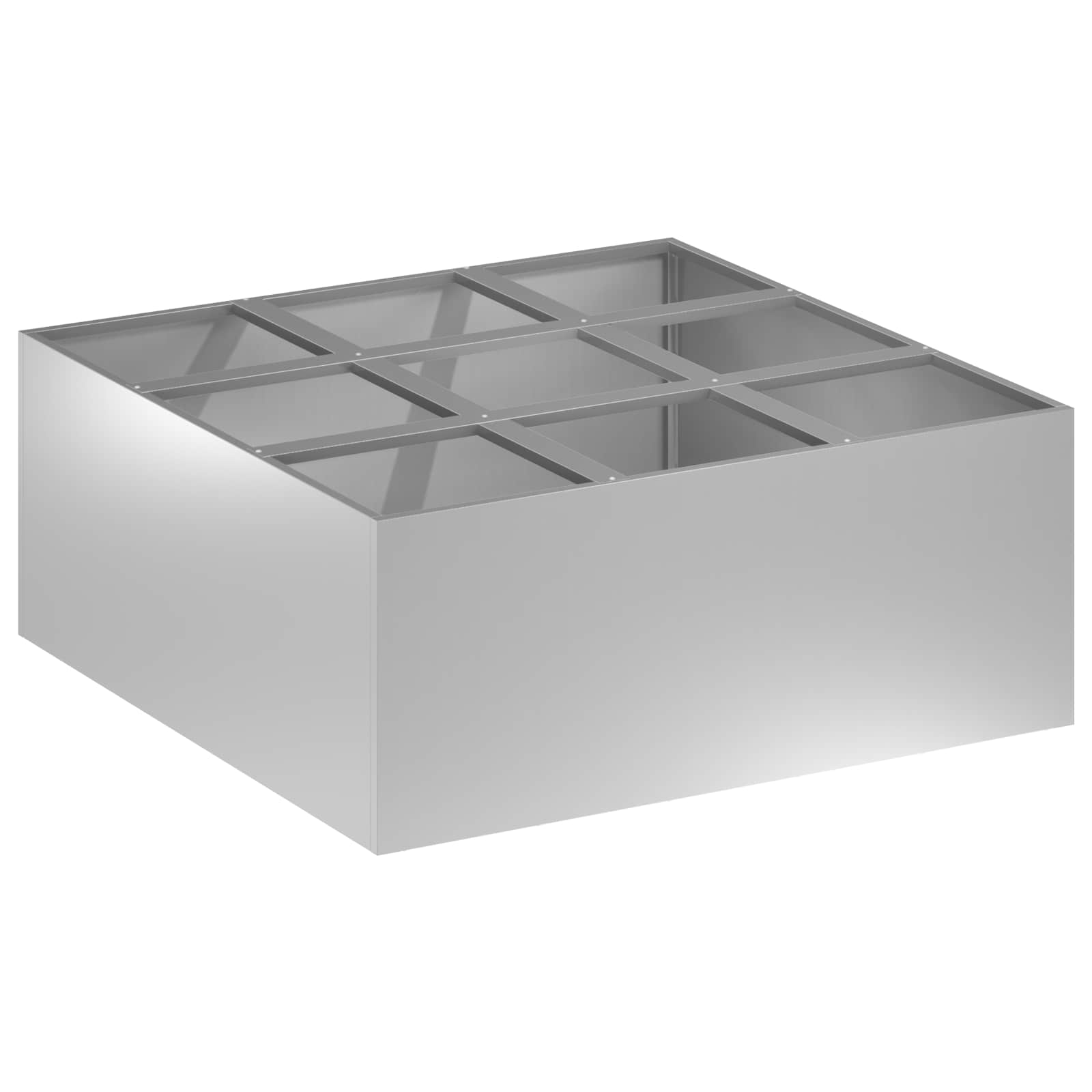 Maison Exclusive - Garten-pflanzgefäß Silber 100 X 100 X 30 Cm Ve