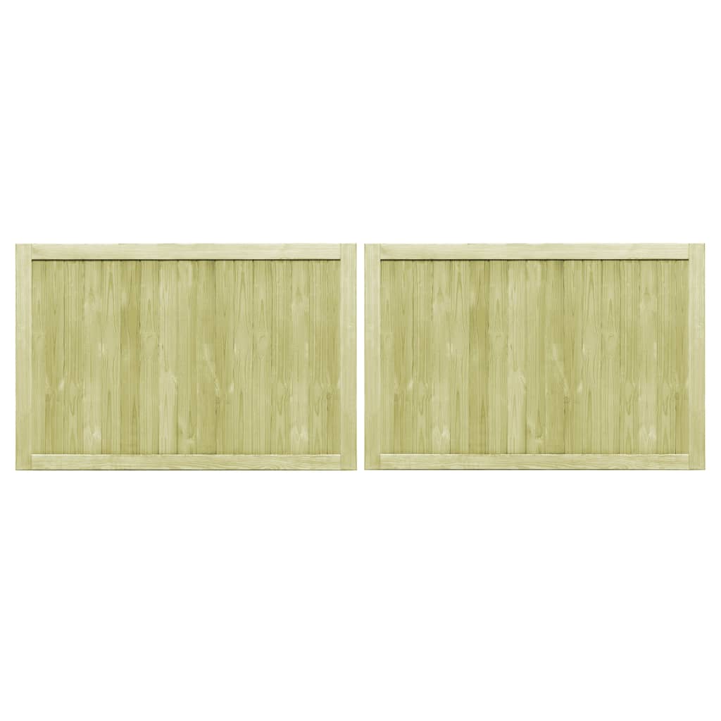 Maison Exclusive - Gartentore 2 Stk. 300 X 100 Cm Imprägniertes K