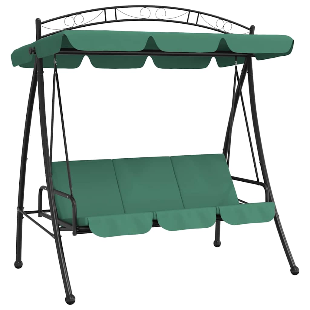 Maison Exclusive - Hollywoodschaukel Mit Dach Grün 198 Cm Stoff U