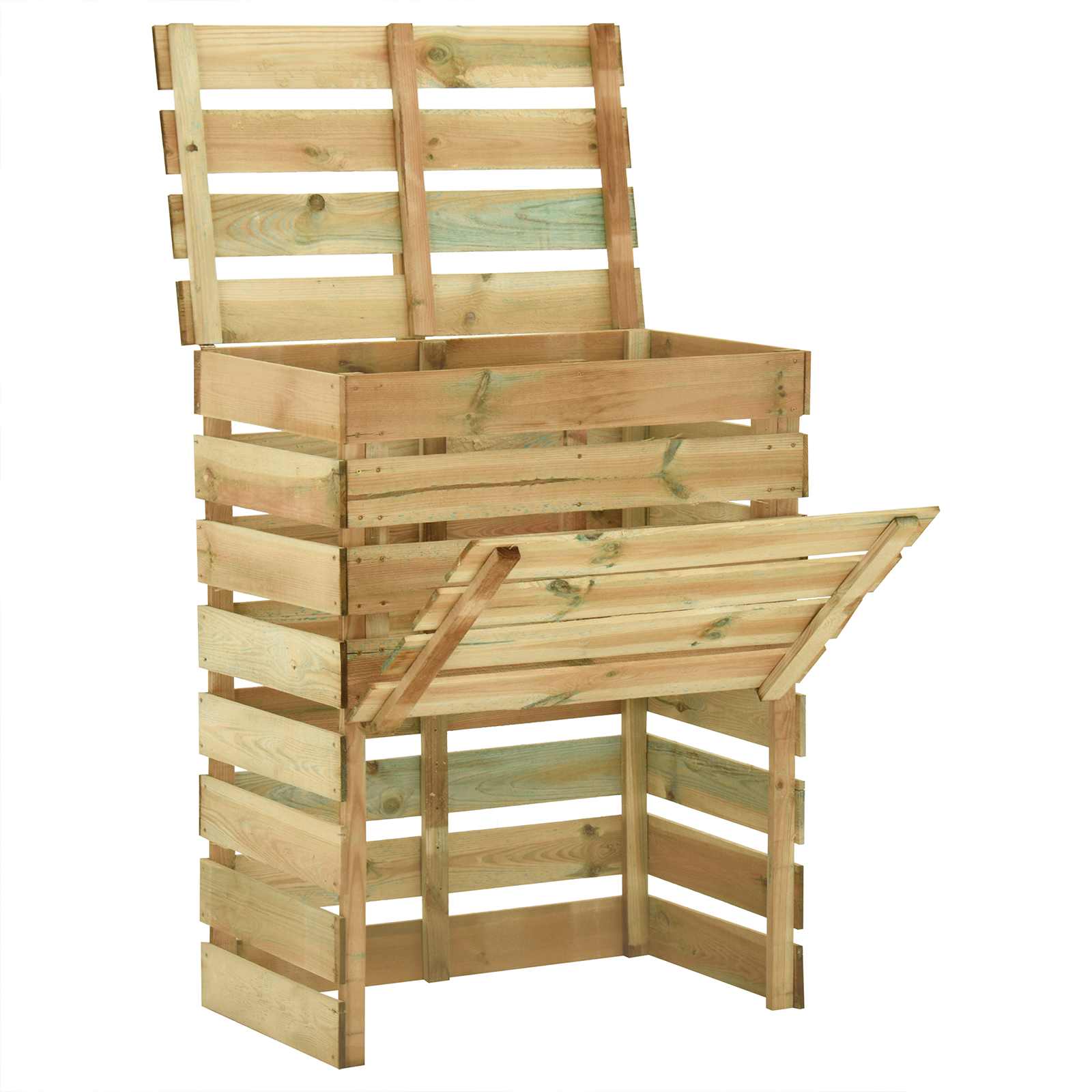 Maison Exclusive - Riegel-gartenkomposter Grün 110 X 58 X 113 Cm
