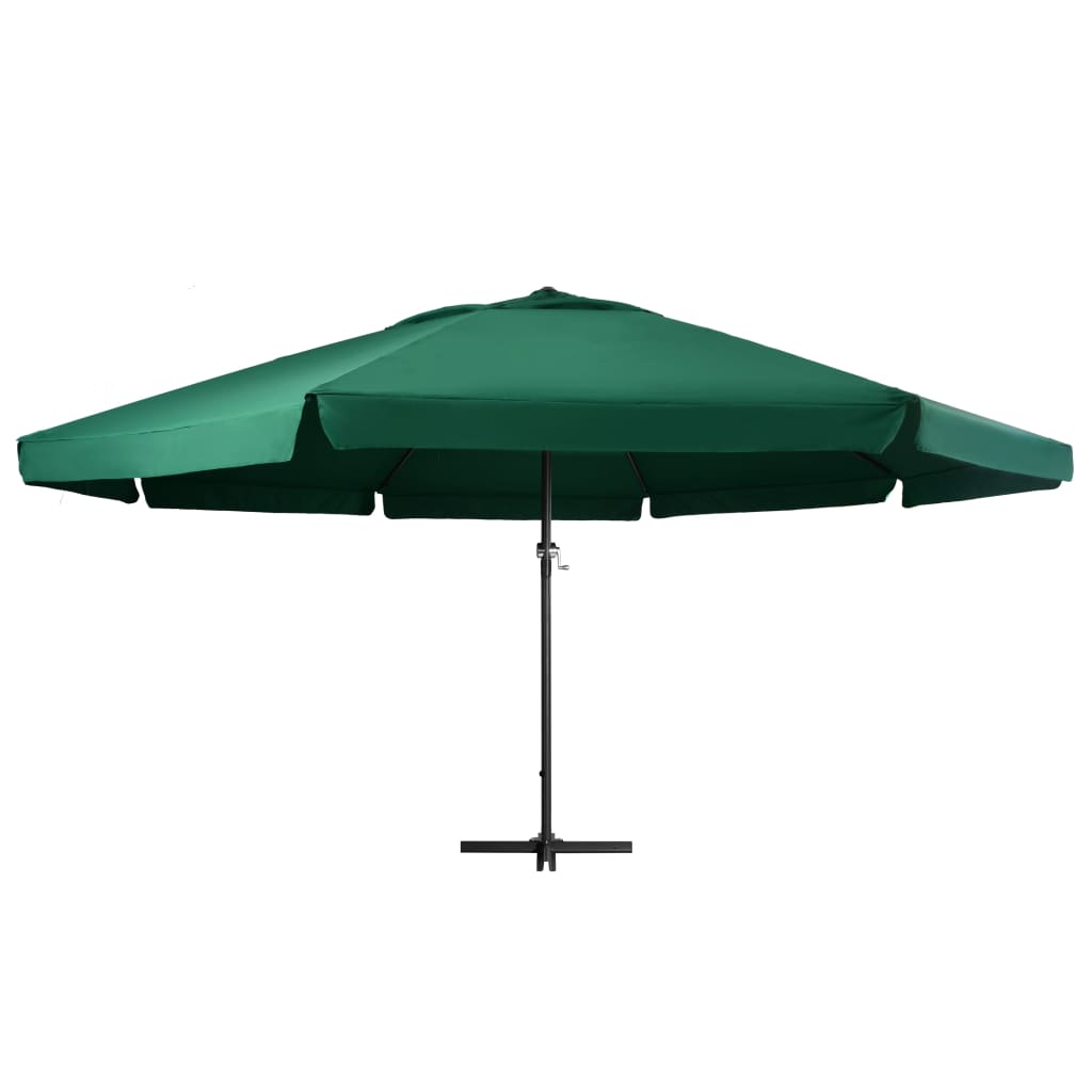 Maison Exclusive - Sonnenschirm Mit Aluminium-mast 600 Cm Grün