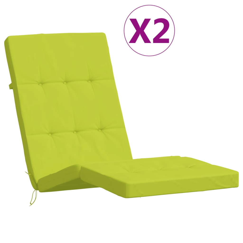 Maison Exclusive - Liegestuhl-auflagen 2 Stk. Knallgrün Oxford-ge