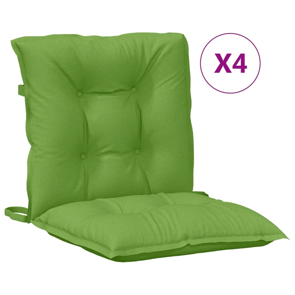 Maison Exclusive - Niedriglehner-auflagen 4 Stk. Melange Grün 100