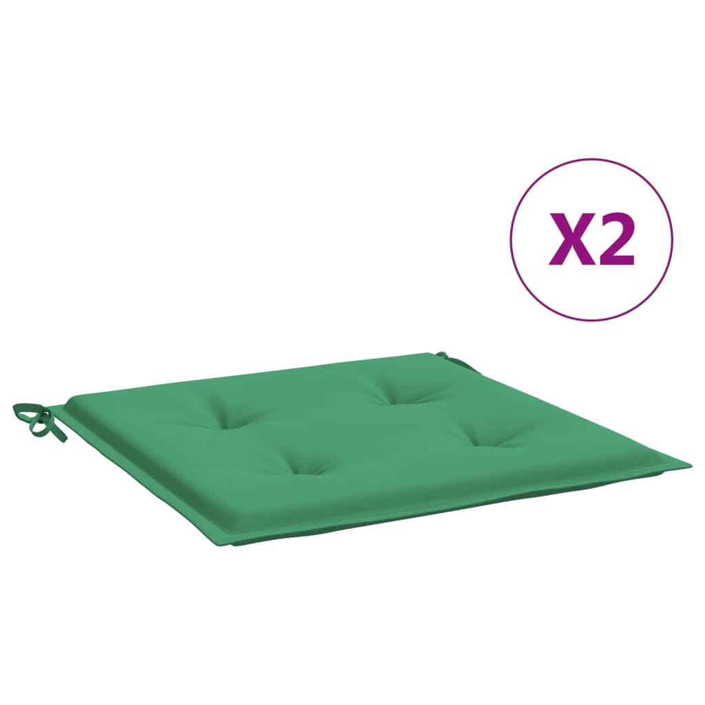 Maison Exclusive - Gartenstuhl-kissen 2 Stk. Grün 50x50x3 Cm Oxfo