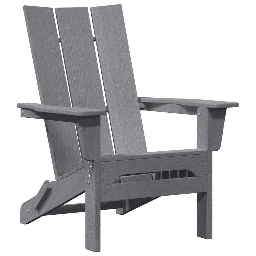 Maison Exclusive - Klappbarer Adirondack-stuhl Hellgrau 80,5 X 74