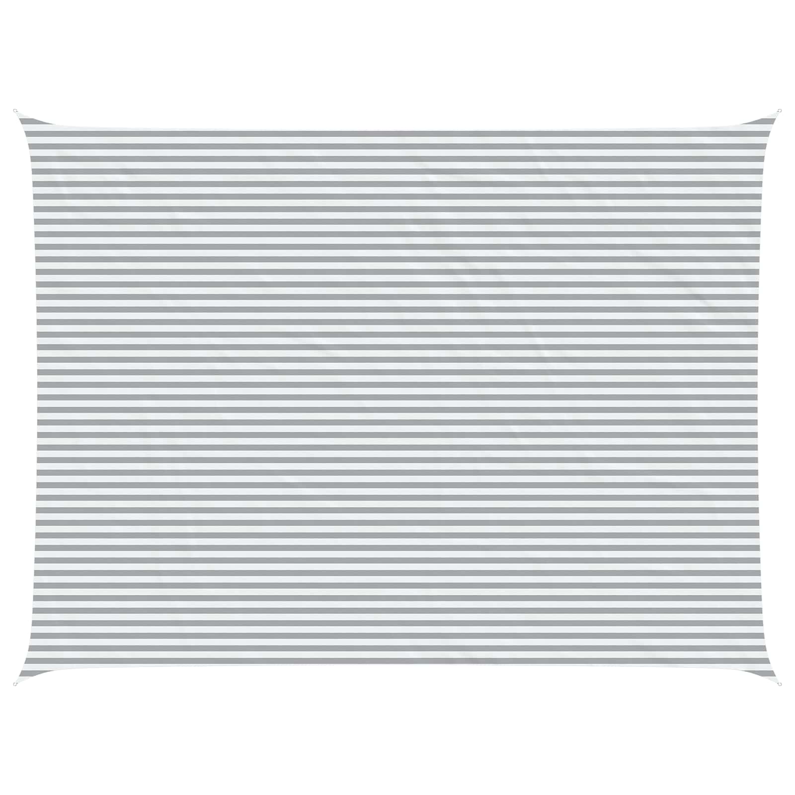 Maison Exclusive - Sonnensegel Hellgrau Und Weiß 8 X 6 M 100 % Po