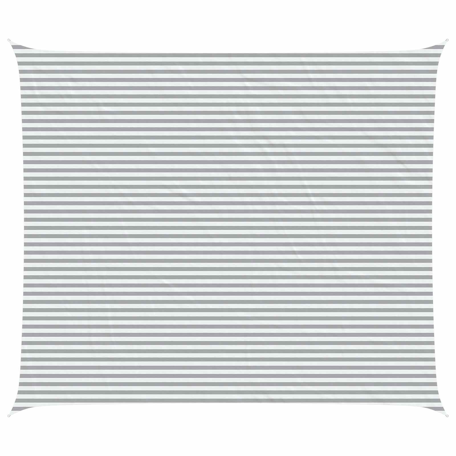Maison Exclusive - Sonnensegel Hellgrau Und Weiß 7 X 6 M 100 % Po