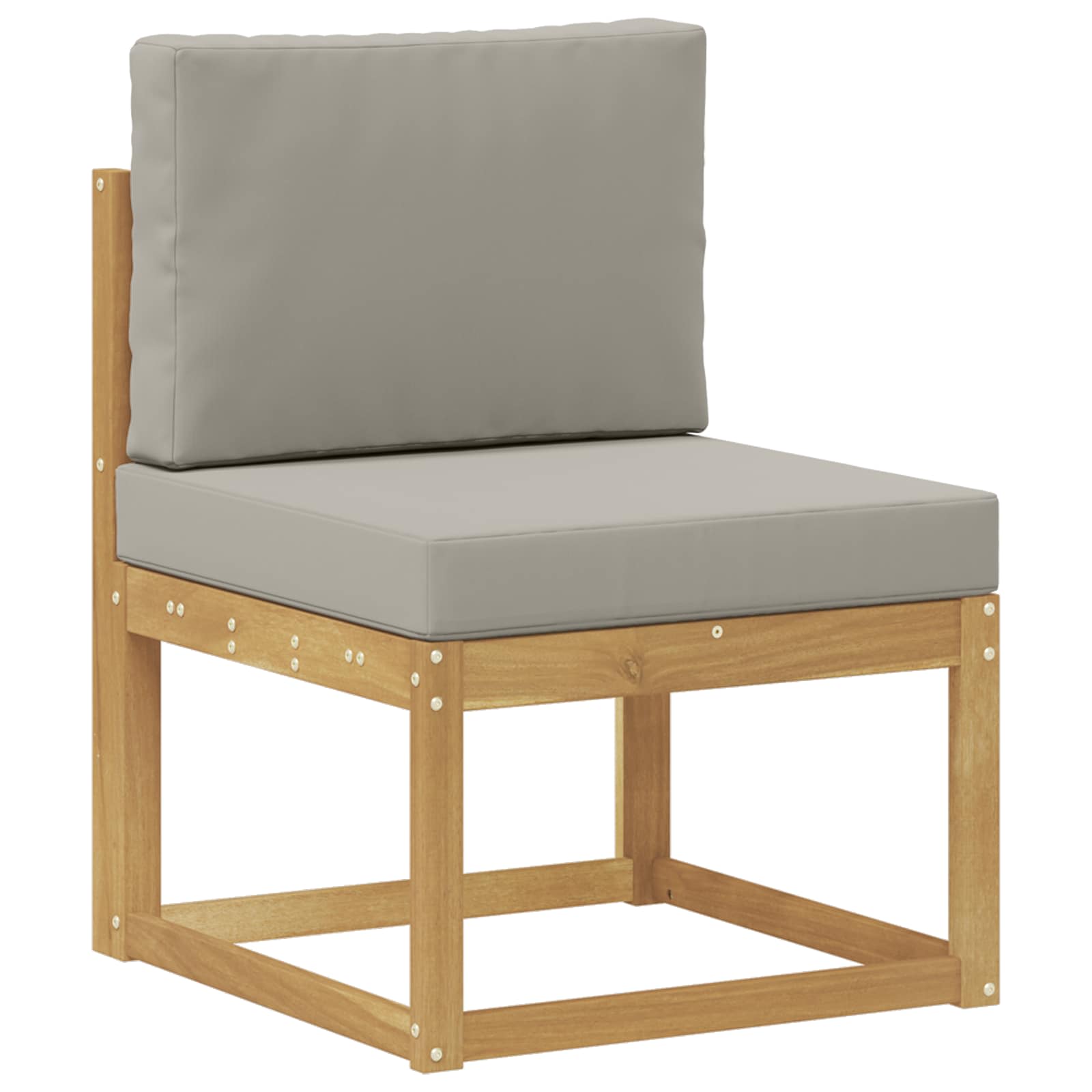 Maison Exclusive - Outdoor-sofagarnitur Weiß Und Hellgrau 59 X 63