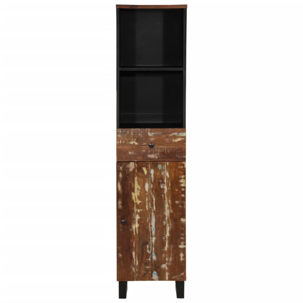 Maison Exclusive - Badschrank 38x33x160 Cm Altholz Massivholz
