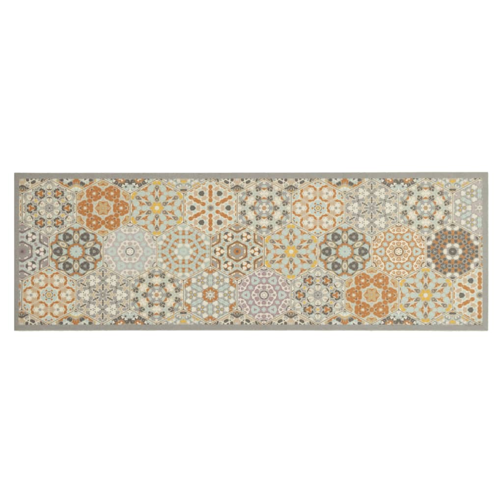 Maison Exclusive - Küchenteppich Waschbar Hexagon Pastell 60x180