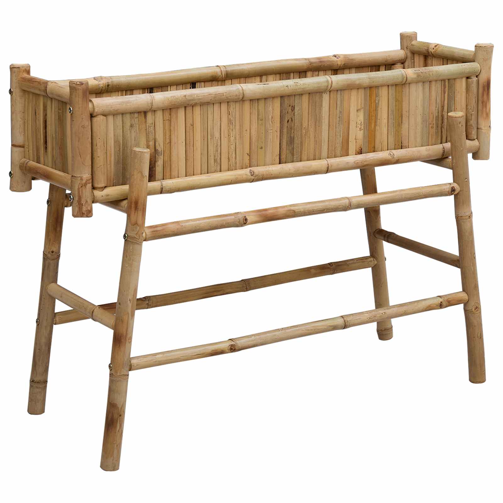 Maison Exclusive - Gartenpflanzer Mit Halter Natur 100 X 38 X 74