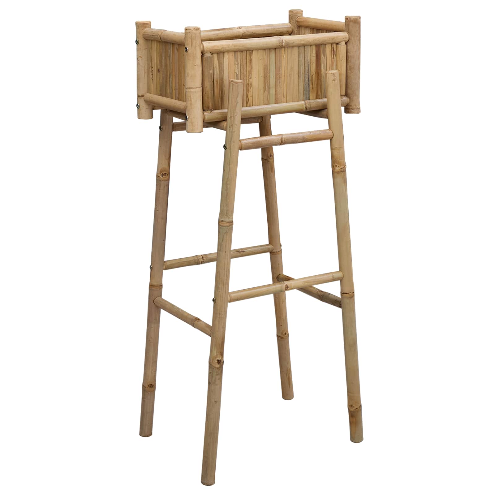 Maison Exclusive - Gartenpflanzer Mit Halter Natur 50 X 38 X 114