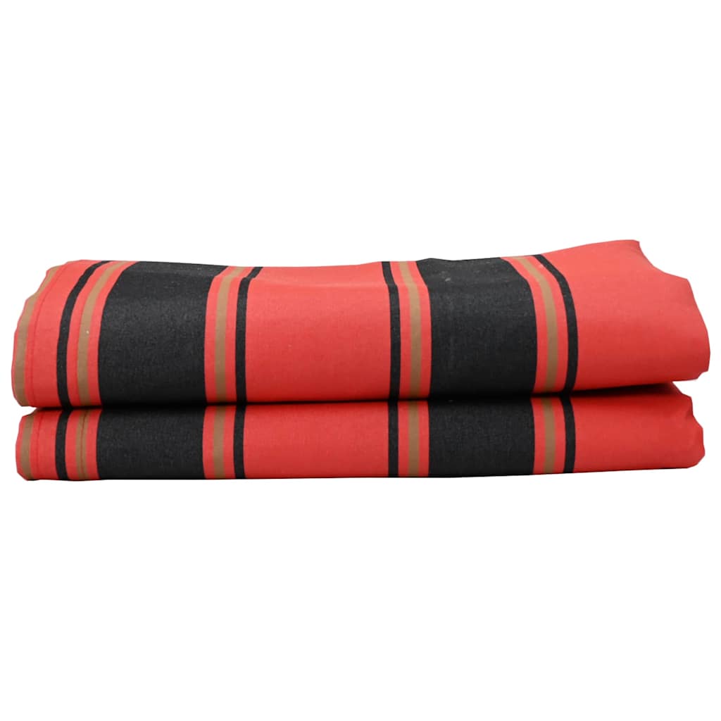 Maison Exclusive - Markisenersatzstoff Orange Und Schwarz 1000 X
