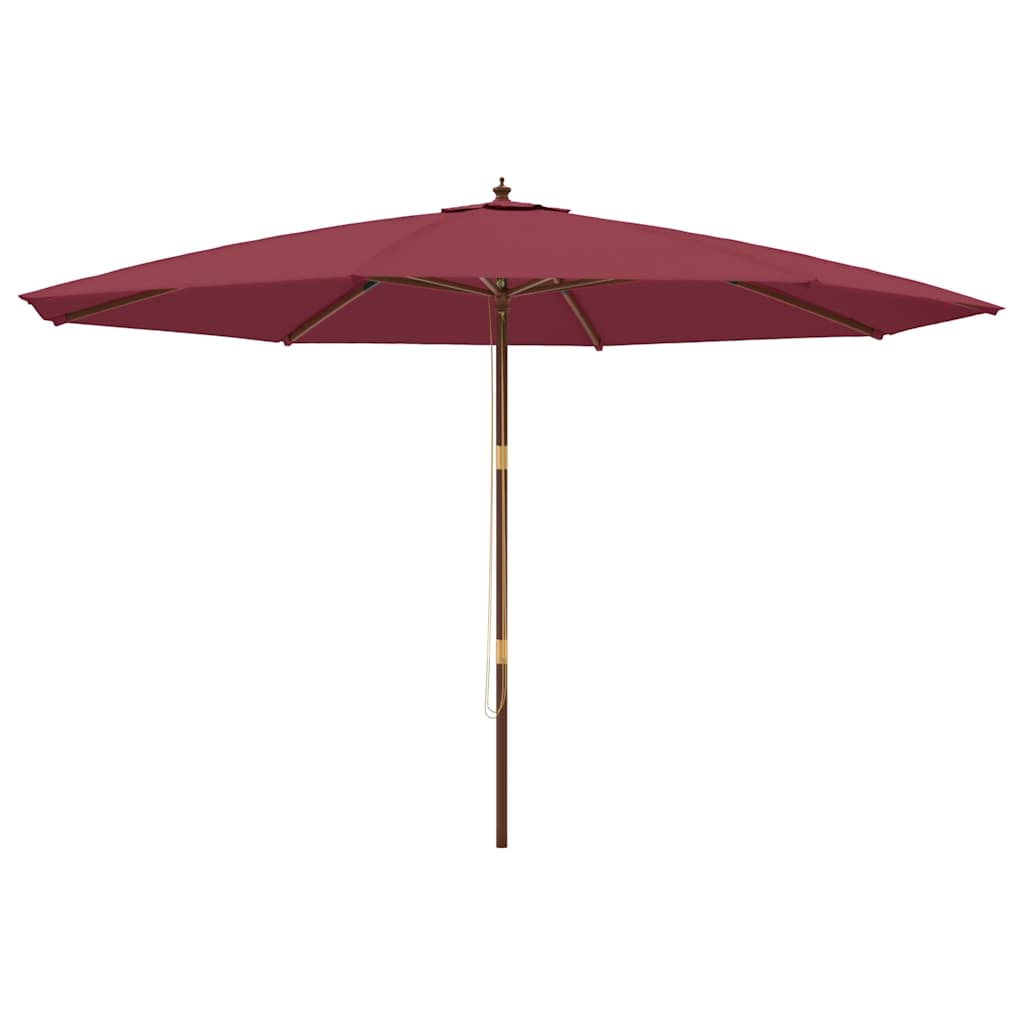 Maison Exclusive - Sonnenschirm Mit Holzmast Bordeauxrot 400x273