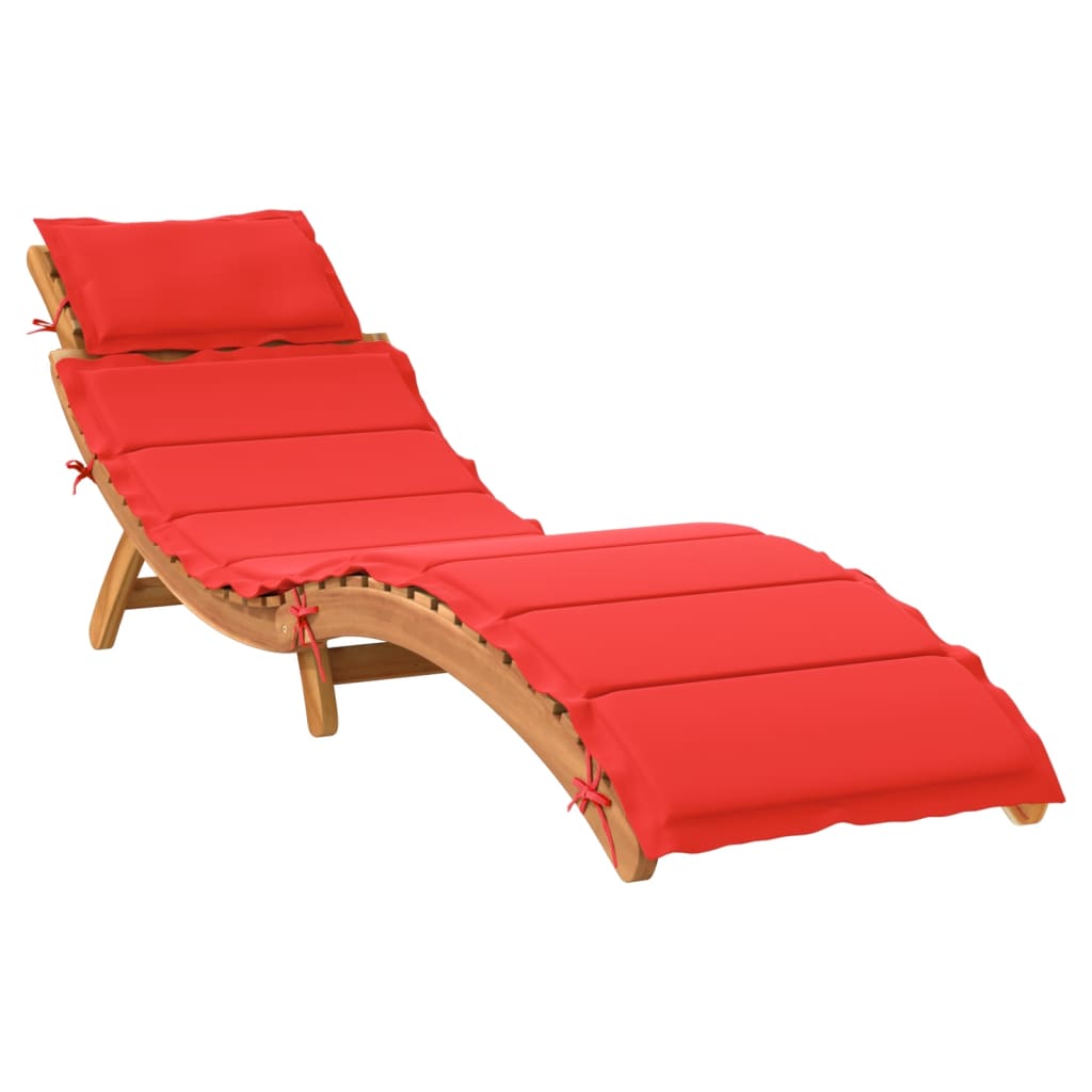 Maison Exclusive - Sonnenliege Massivholz Akazie Rot