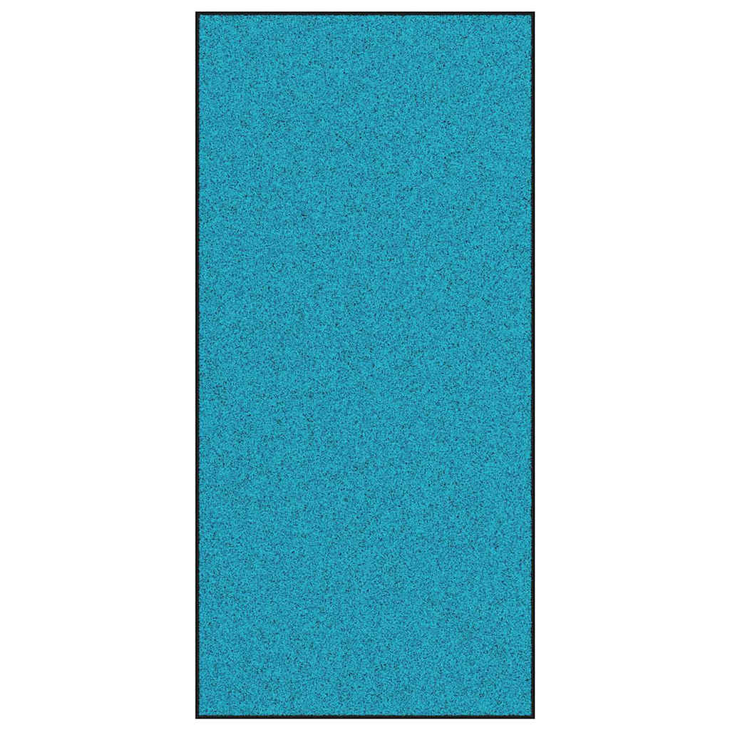 Maison Exclusive - Fußmatte Cyan Und Schwarz 120 X 250 Cm 100% Po