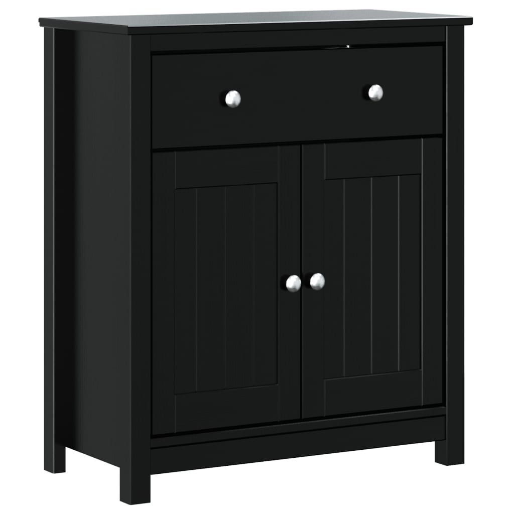 Maison Exclusive - Badschrank Berg Schwarz 69,5x34x80 Cm Massivho