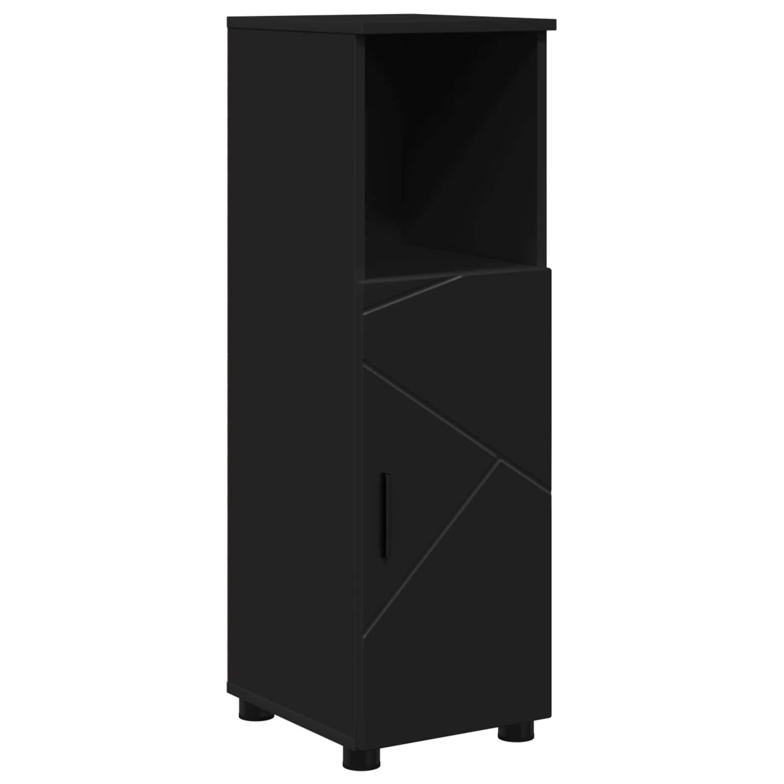 Maison Exclusive - Badezimmerschrank Schwarz 30 X 35 X 95 Cm Holz
