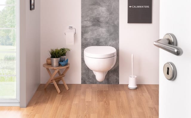 Calmwaters WC-Sitz Modern Soft Weiß Absenkautomatik Überlappend Abnehmbar 26LP2805