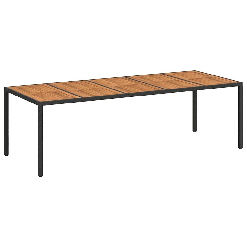 Maison Exclusive - Gartentisch Schwarz Poly-rattan