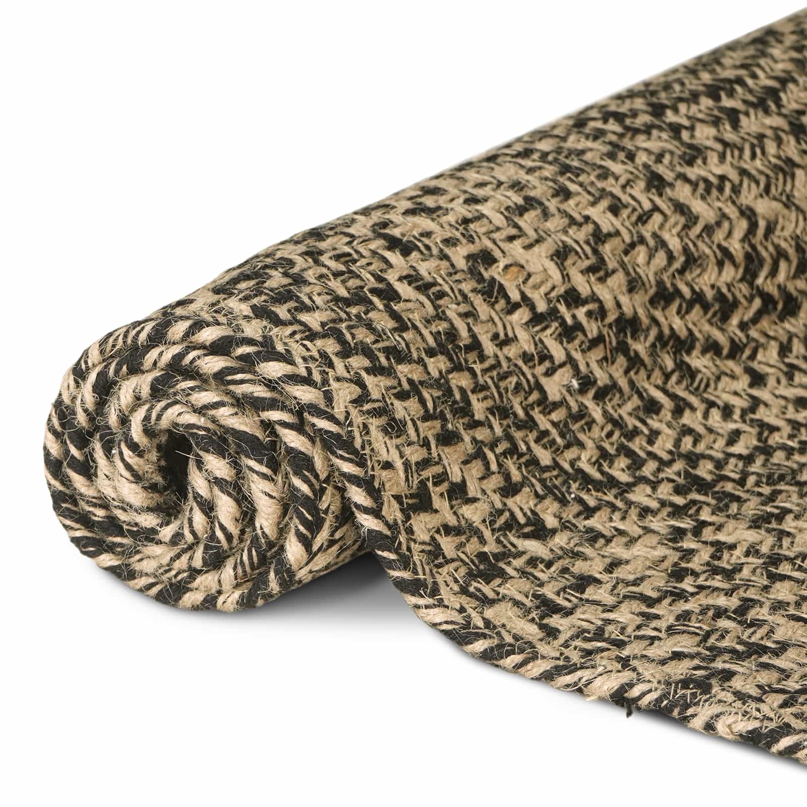 Maison Exclusive - Bereichsteppich Natürlich Und Schwarz 240 X 24