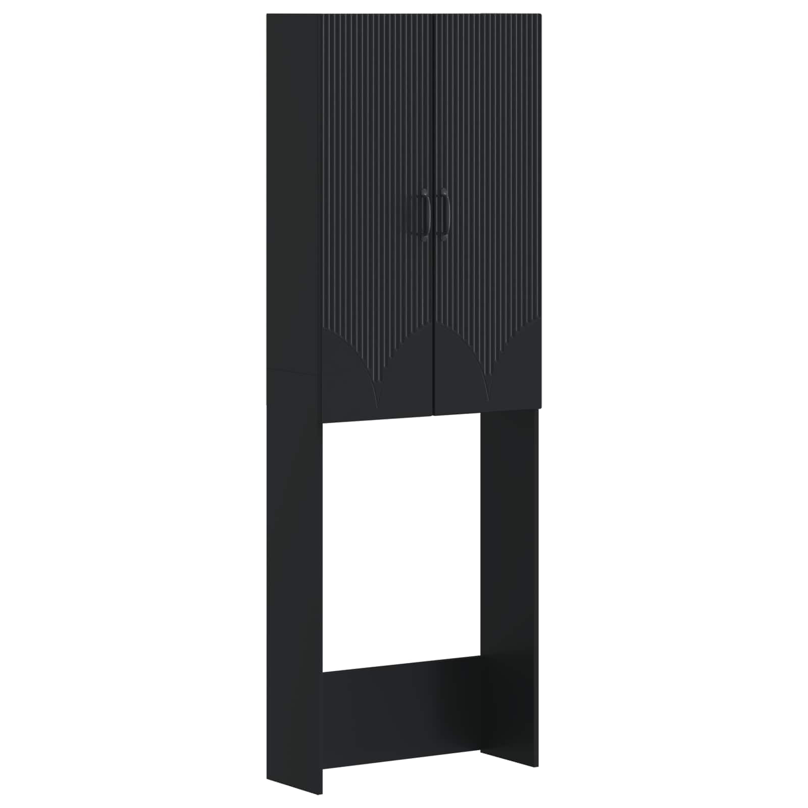 Maison Exclusive - Toilettenschrank Hoorn Schwarz 66 X 25,5 X 190