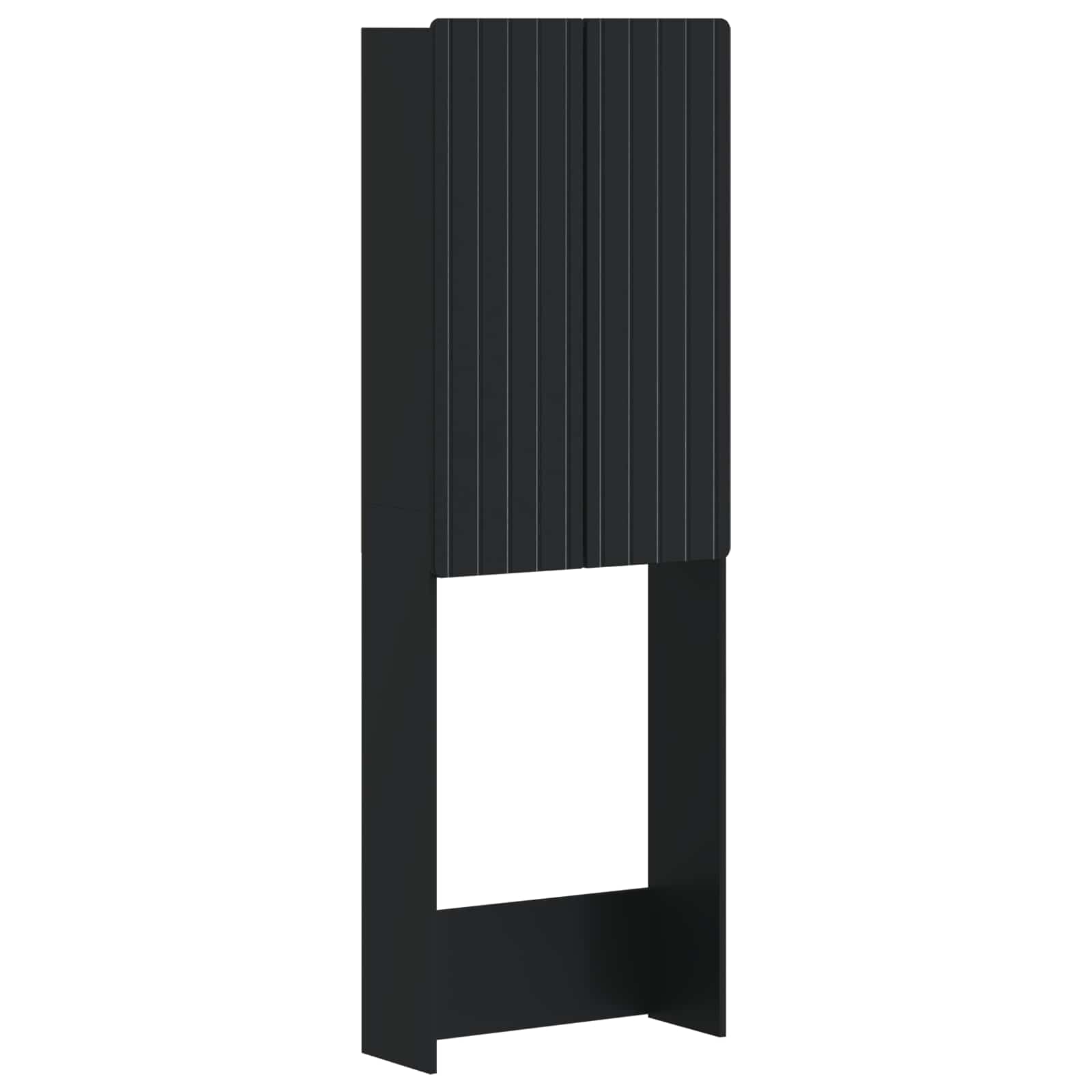 Maison Exclusive - Toilettenschrank Zwolle Schwarz 66 X 25,5 X 19