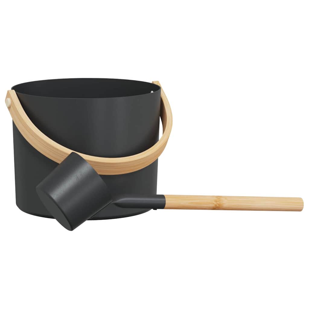 Maison Exclusive - Sauna Zubehör Set 2 Stk. Schwarz
