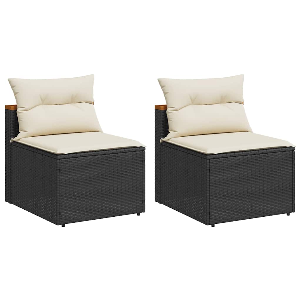 Maison Exclusive - Gartensofas Ohne Armlehnen Mit Kissen 2 Stk Sc