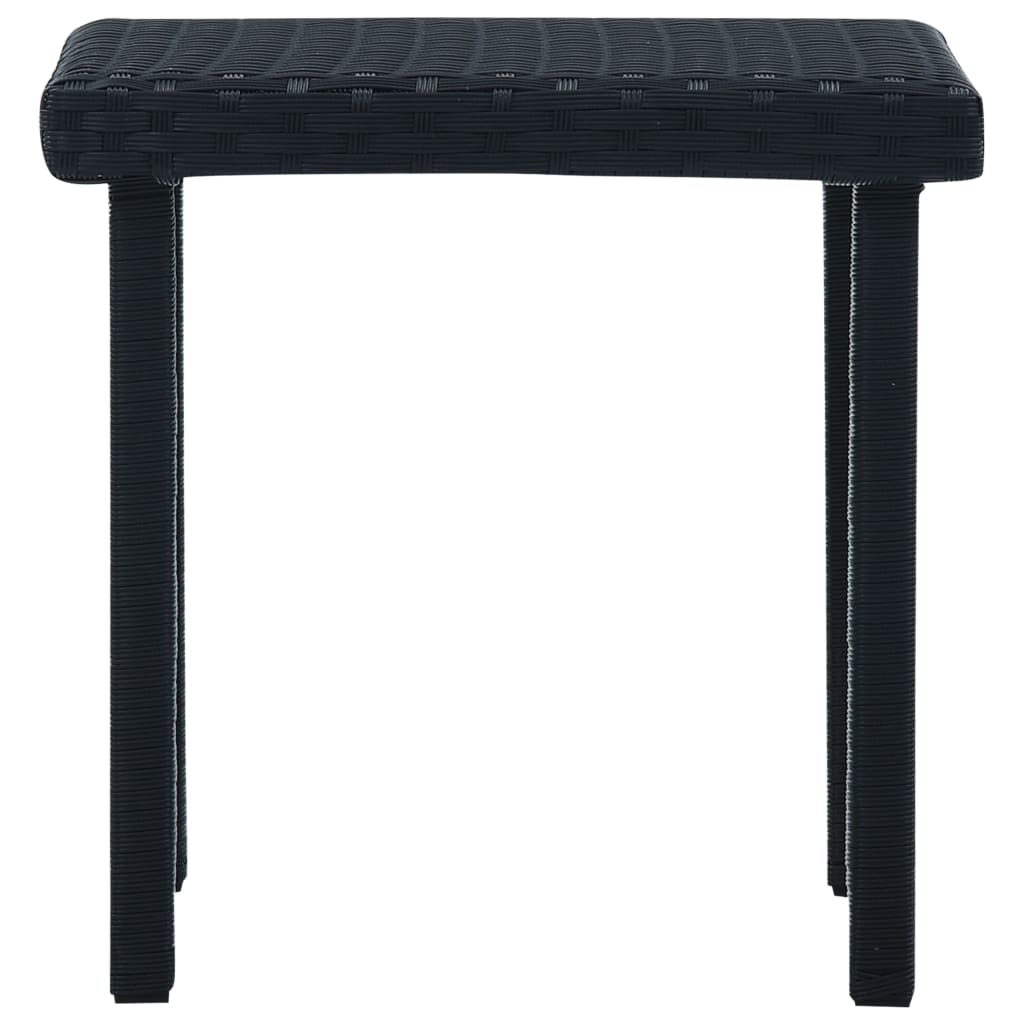 Maison Exclusive - Garten-beistelltisch Schwarz 40×40×40 Cm Poly