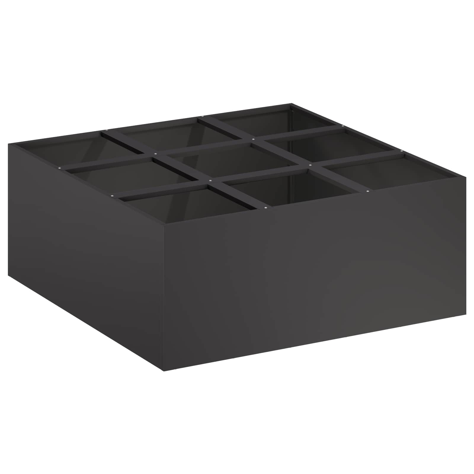 Maison Exclusive - Garten-pflanzgefäß Schwarz 100 X 100 X 30 Cm