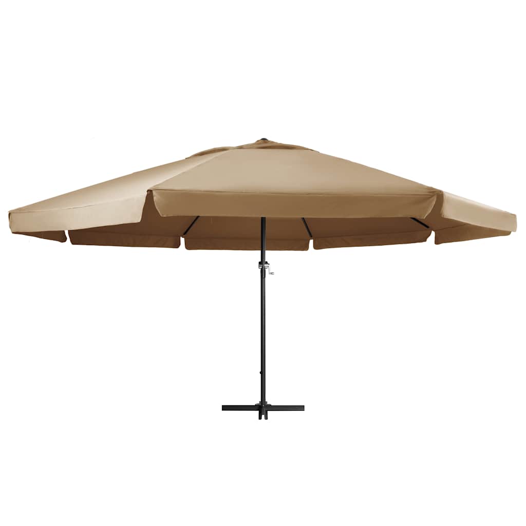 Maison Exclusive - Sonnenschirm Mit Aluminium-mast 600 Cm Taupe