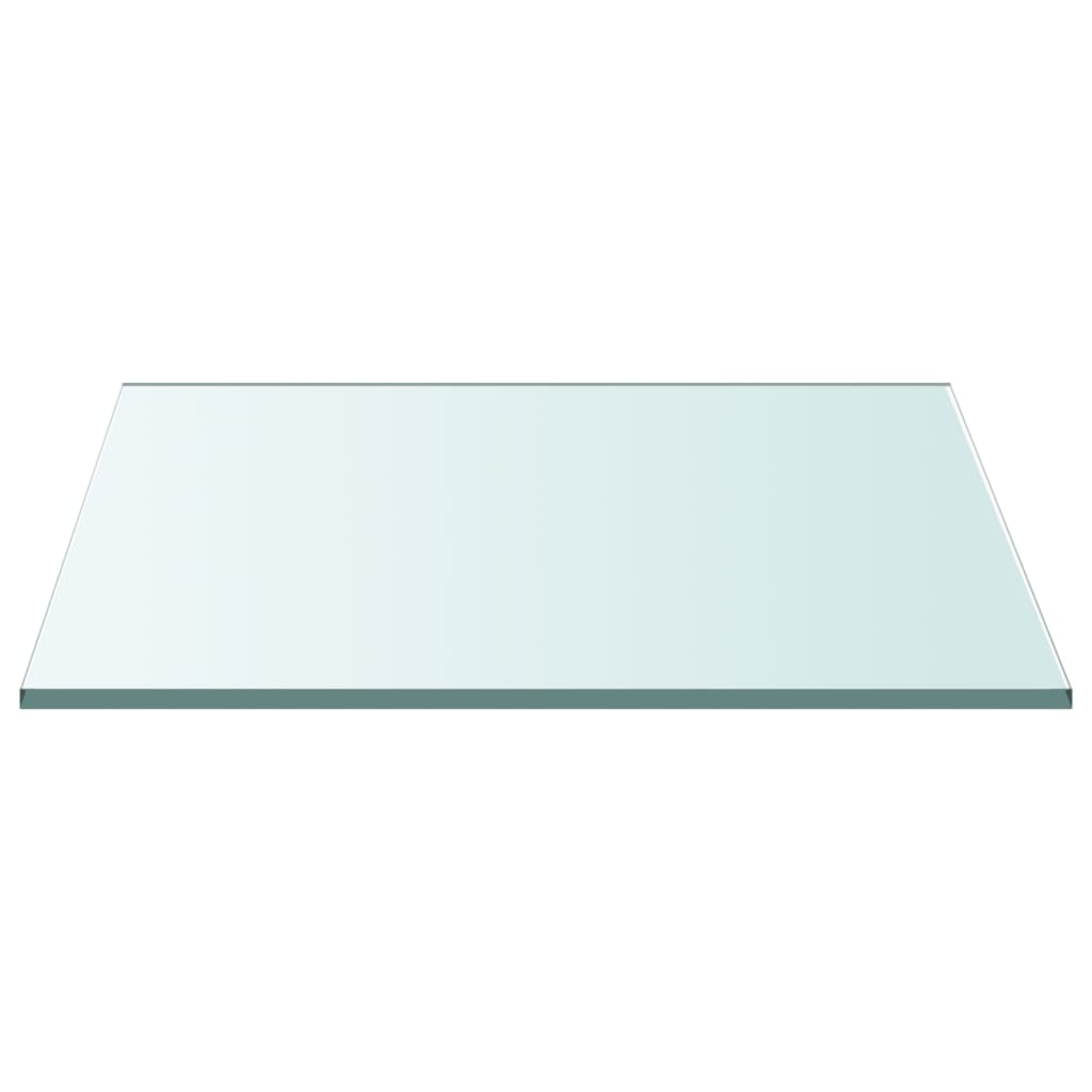 Maison Exclusive - Tischplatte Transparent 60x60 Cm Hartglas