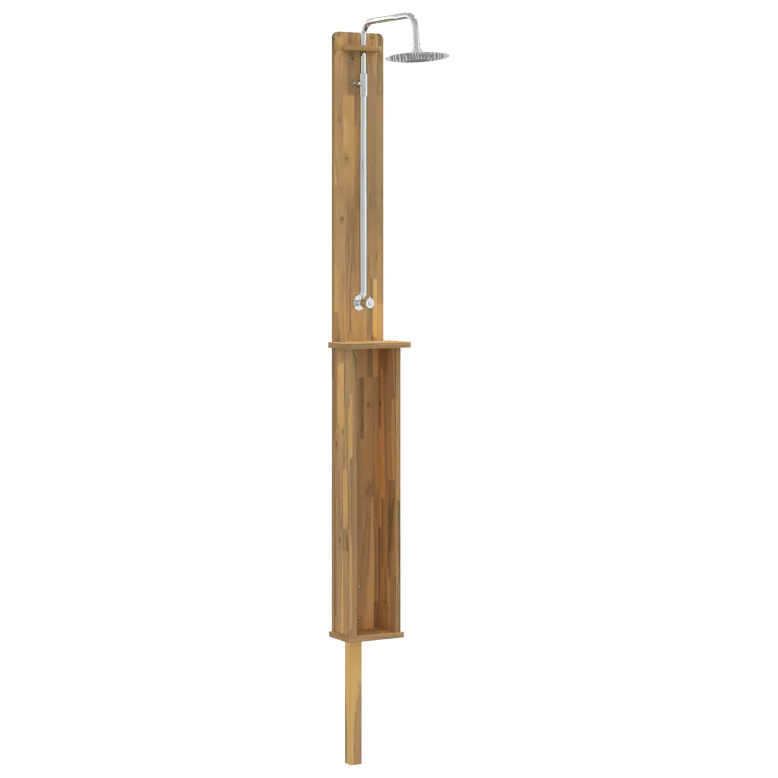 Maison Exclusive - Gartendusche 257 Cm Massives Akazienholz Und E