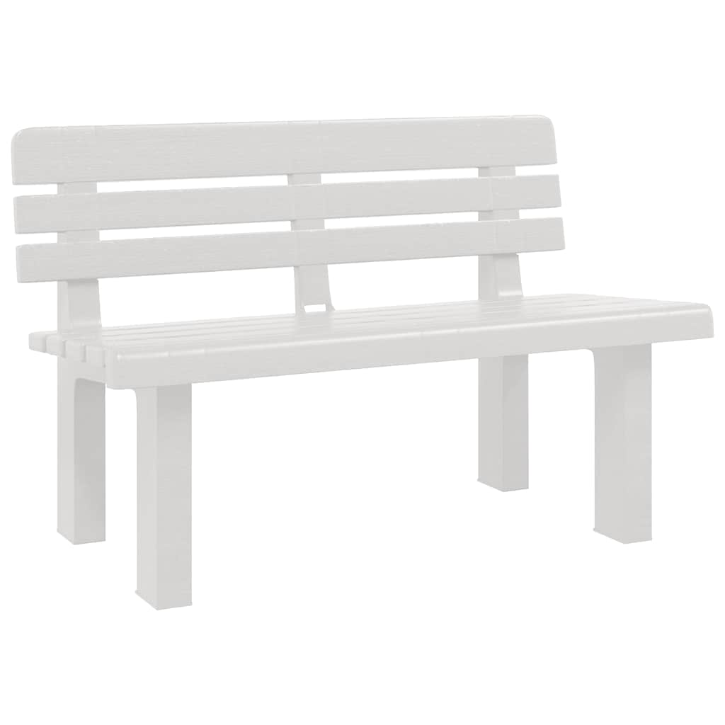 Maison Exclusive - Gartenbank Weiß 110x52x71 Cm Polypropylen