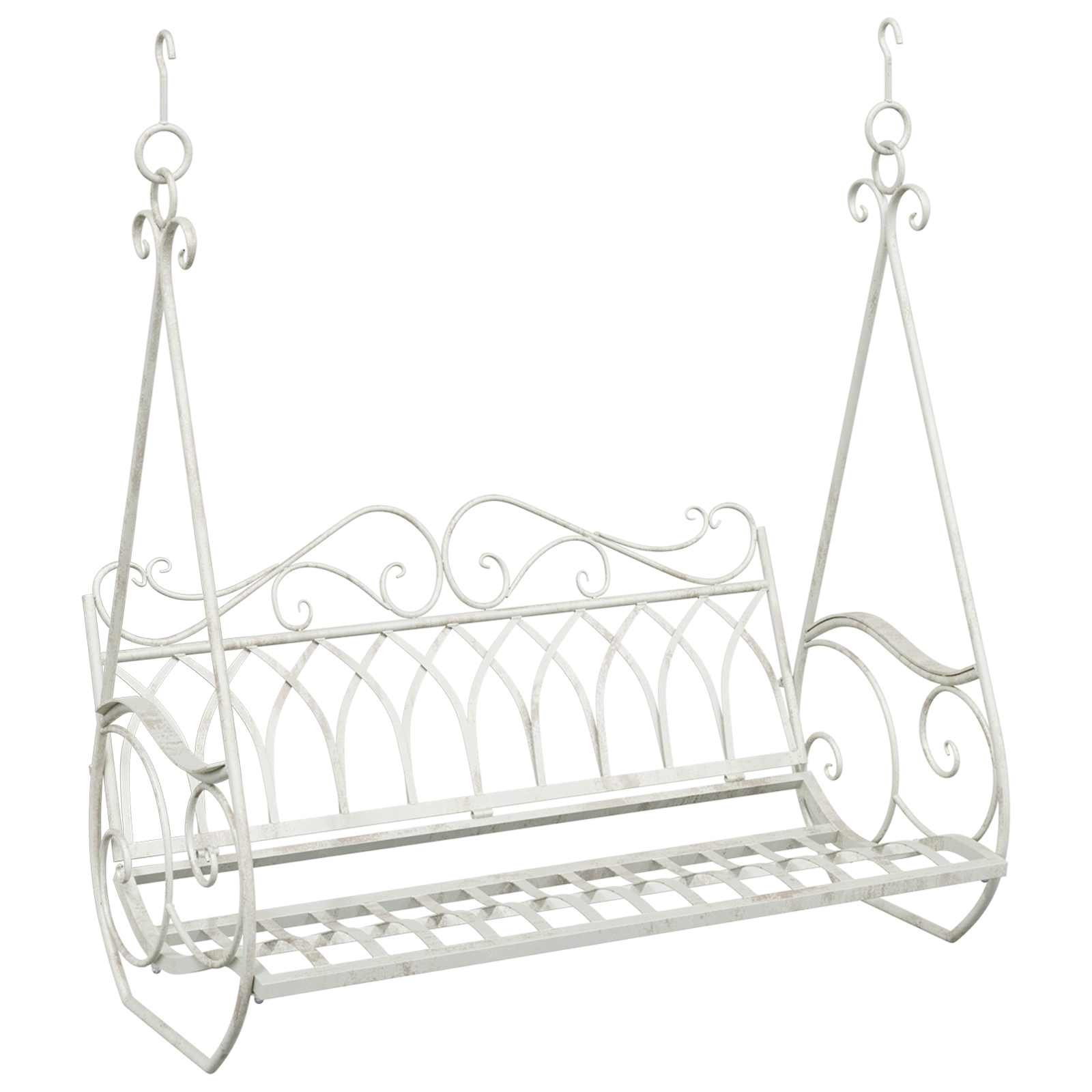 Maison Exclusive - Schaukelbank Stahl 112 X 60 X 126,5 Cm Antik W