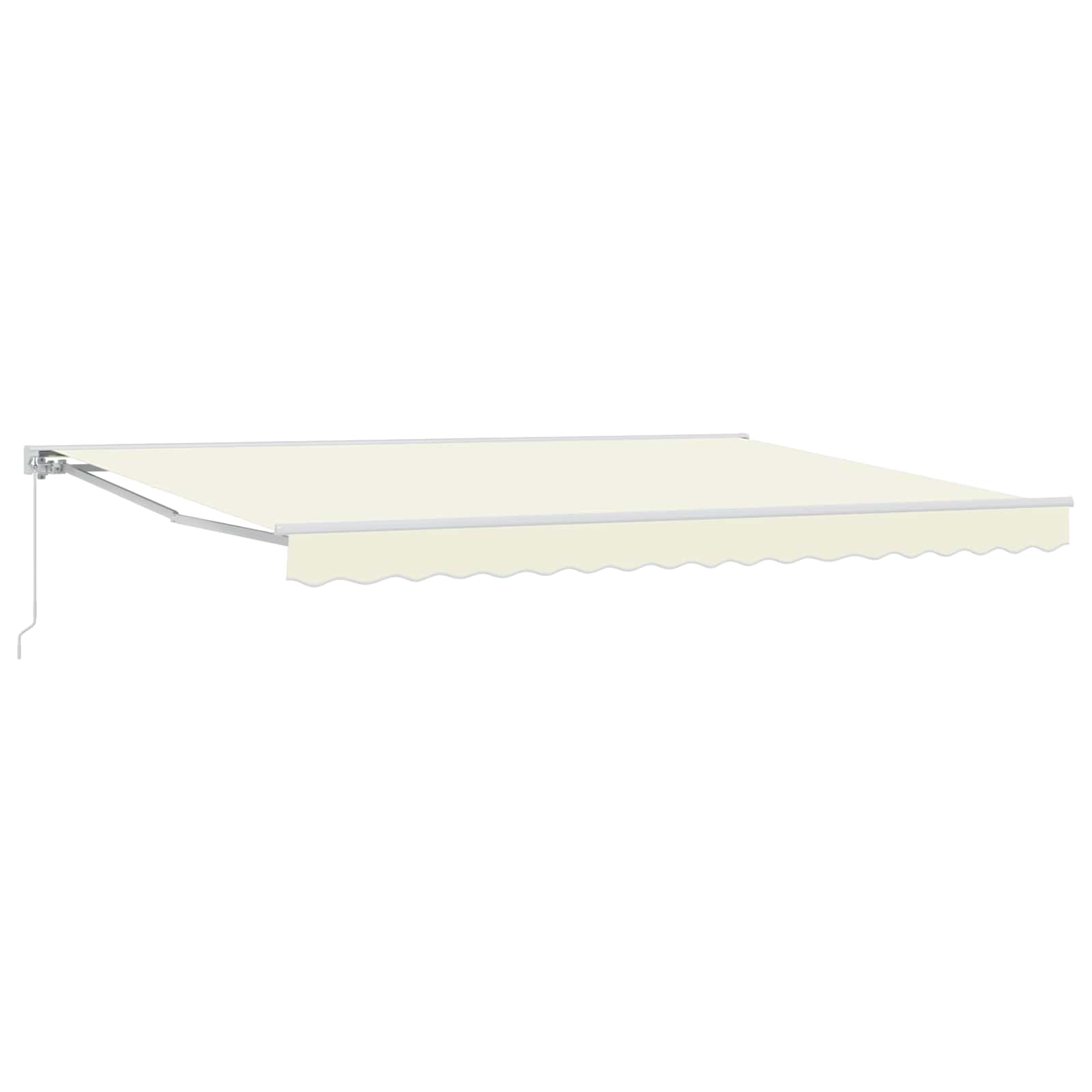 Maison Exclusive - Manuell Einziehbare Markise Creme 4,5 × 3 M