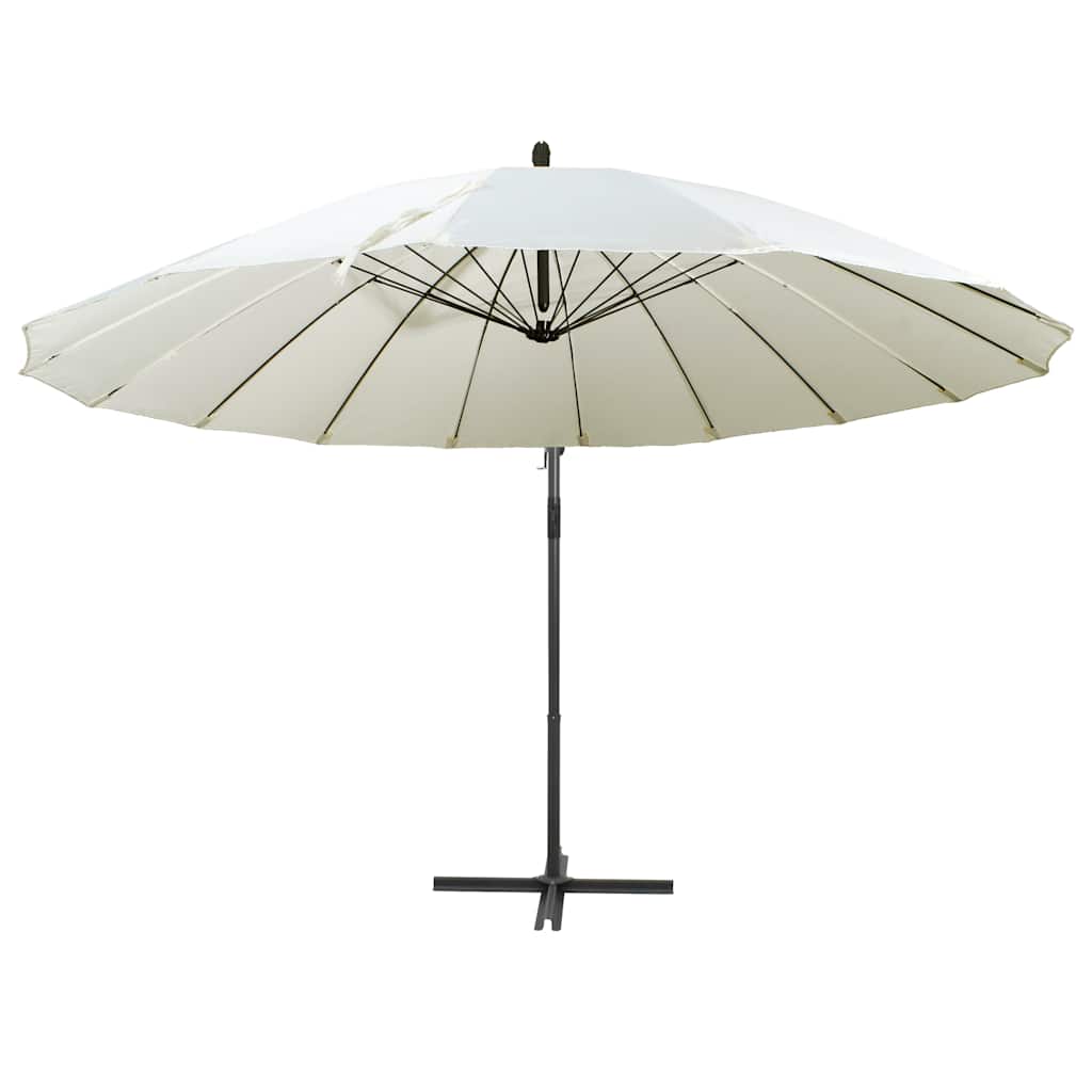 Maison Exclusive - Ampelschirm Weiß 3 M Aluminium-mast