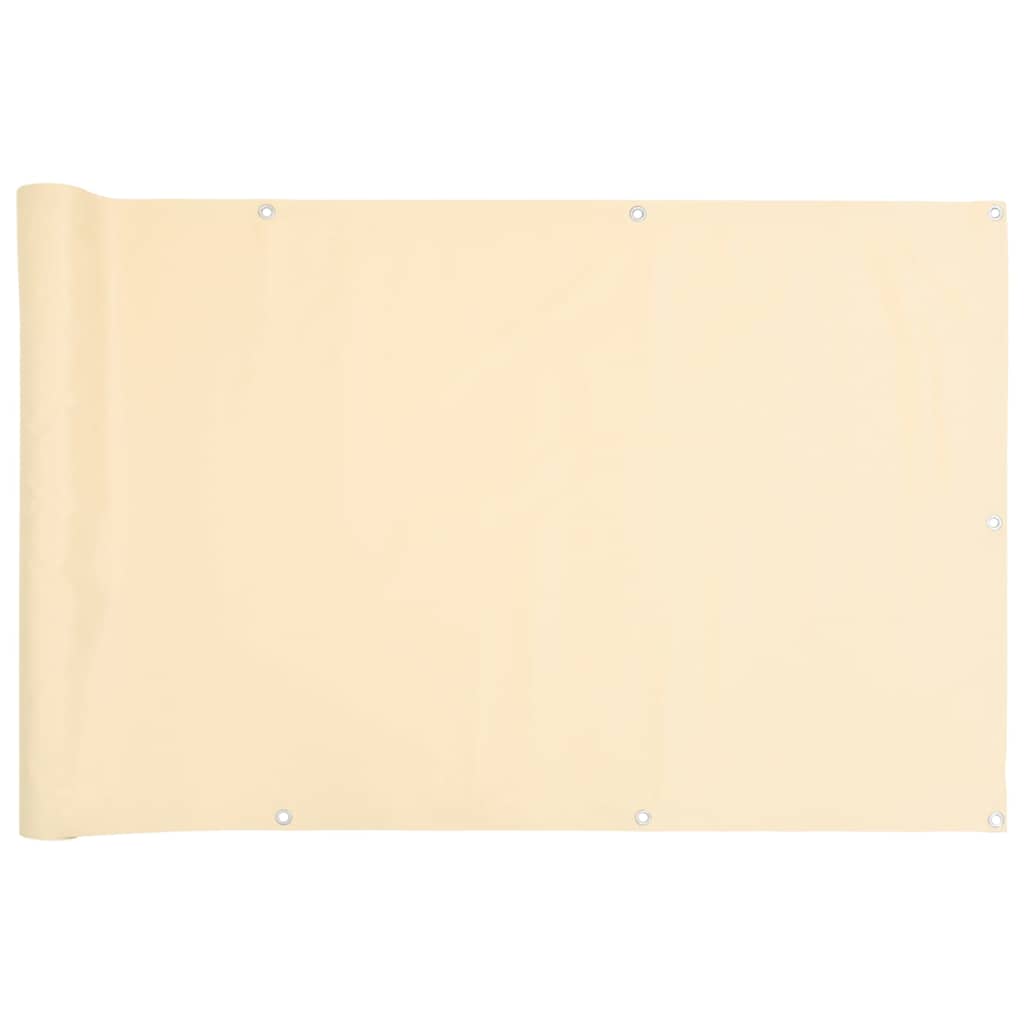 Maison Exclusive - Balkon-sichtschutz Creme 300x120 Cm Pvc