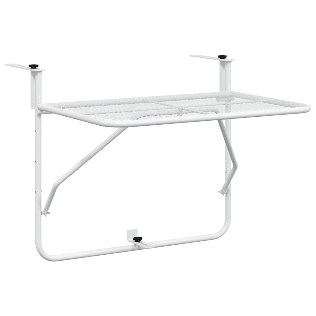 Maison Exclusive - Balkontisch Weiß 60x40 Cm Stahl