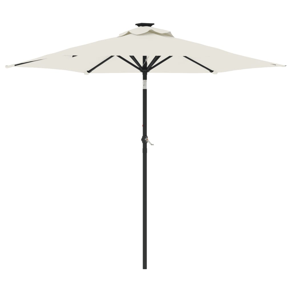 Maison Exclusive - Sonnenschirm Mit Stahlmast Weiß 225x225x212 Cm