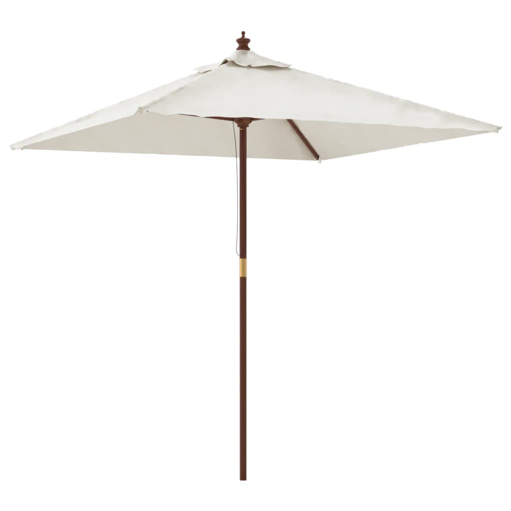 Maison Exclusive - Sonnenschirm Mit Holzmast Sandfarben 198x198x2